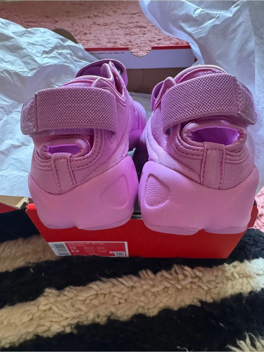 NIB Nike Air Rift Light Magenta Tabi Style Sneakers - Womens Size 10